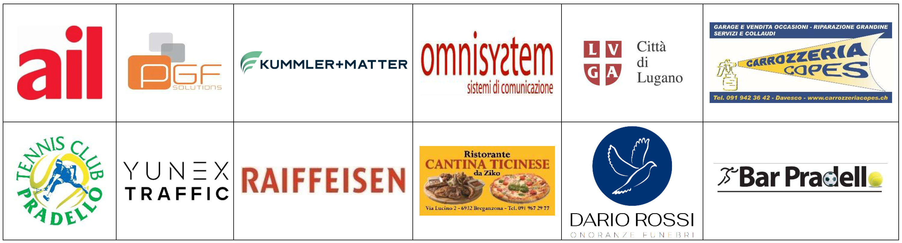 Ecco i nostri Sponsor ufficiali
